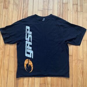 GASP Iron Tee T Shirt Black Logo Graphic Short Sleeve Men's Size L